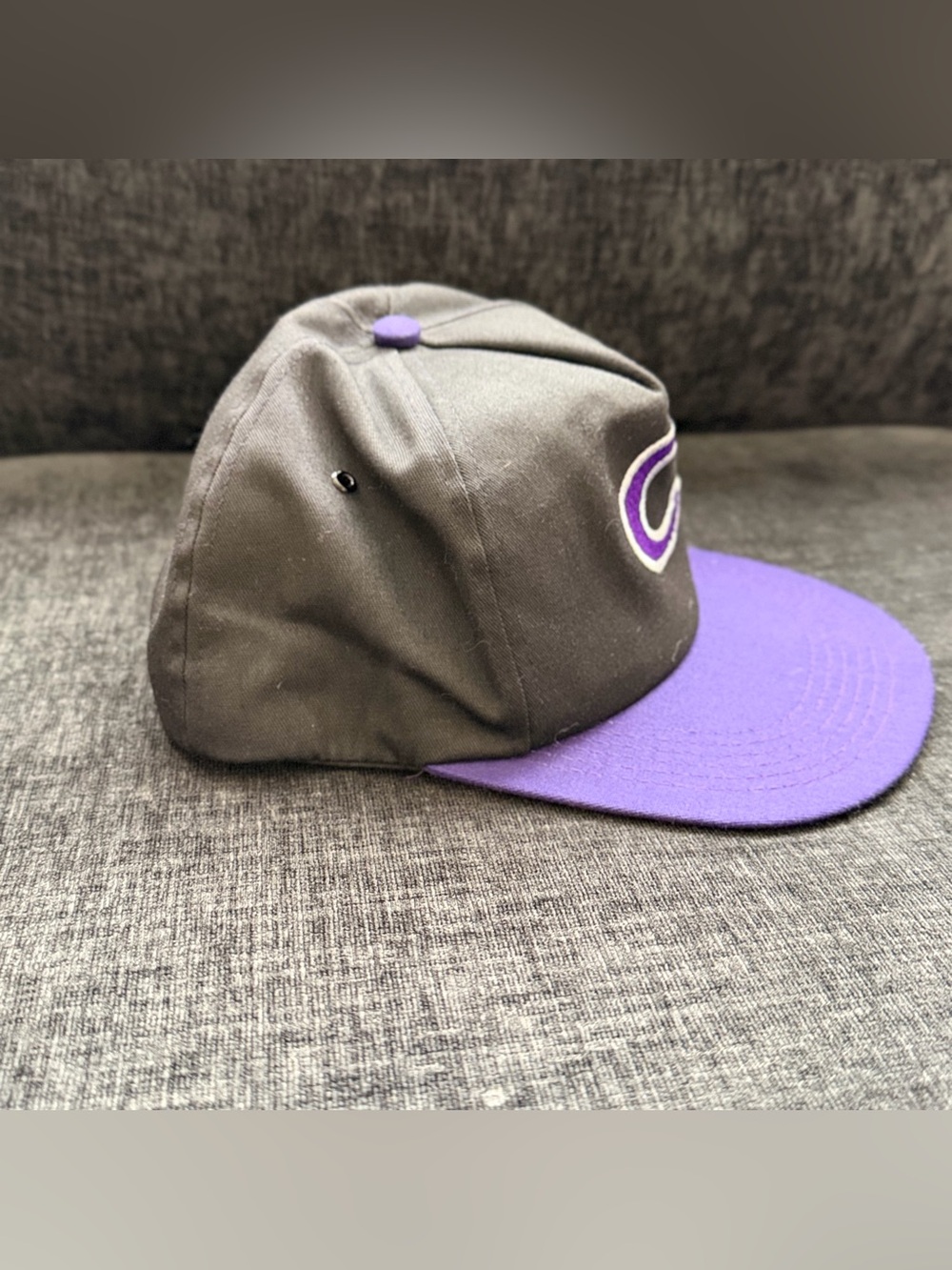 Vintage 90s Camel Cigarettes Promo Snapback Hat Purple Black Cap Rare made USA - Picture 2 of 11